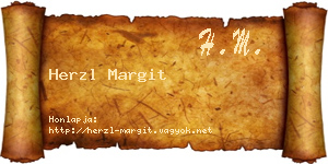 Herzl Margit névjegykártya